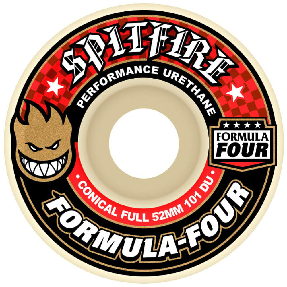 Spitfire Conical Full Formula Four 101D 52mm Skateboard Wheels
