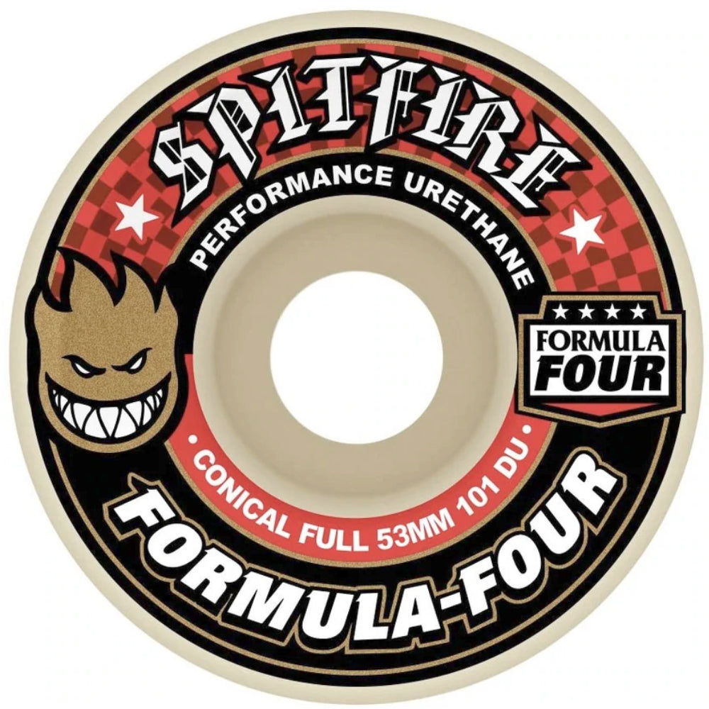 Spitfire Conical Full Formula Four 101D 53mm Skateboard Wheels