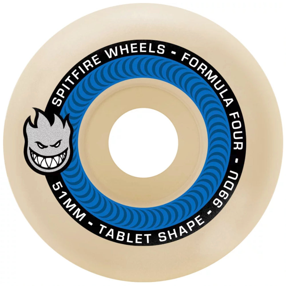 Spitfire Formula Four Tablets Natural 99D Skateboard Wheels