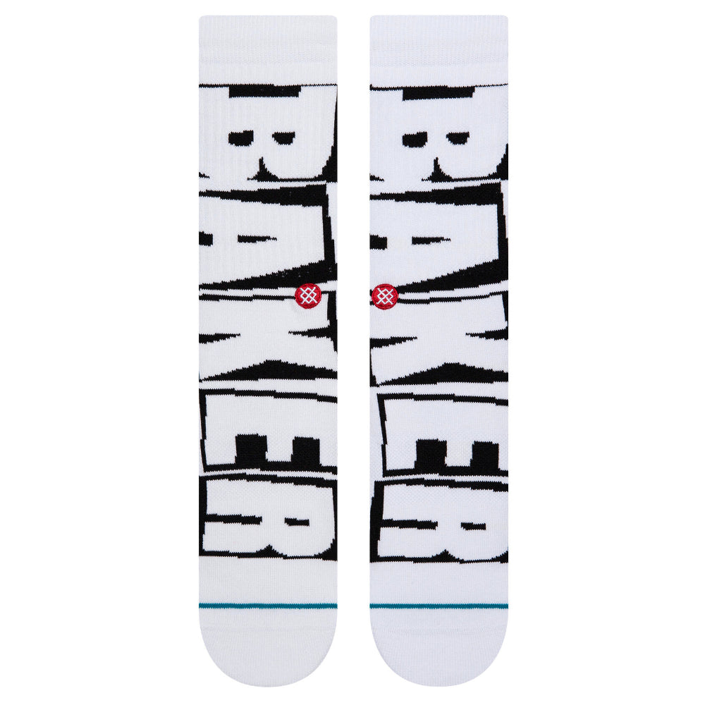 Stance Baker Skateboards Crew Socks Front