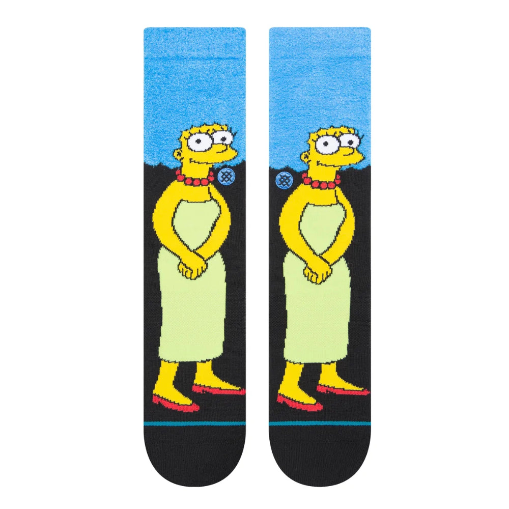 Stance x The Simpsons Marge Crew Socks Infiknit Front