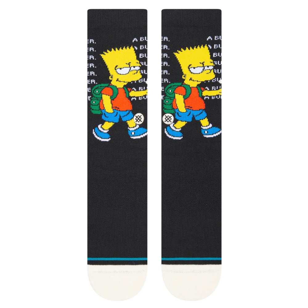 Stance x The Simpsons Mr. Plow Crew Socks Infiknit Front