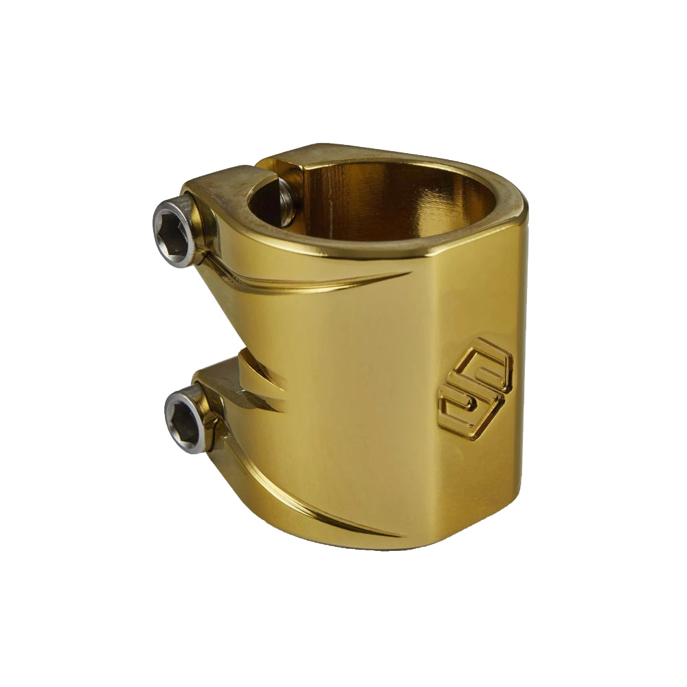 Striker Double Clamp V2 - Scooter Clamp Gold Chrome