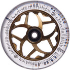 Striker Essence v3 Clear PU 110mm (PAIR) - Scooter Wheels Gold Chrome