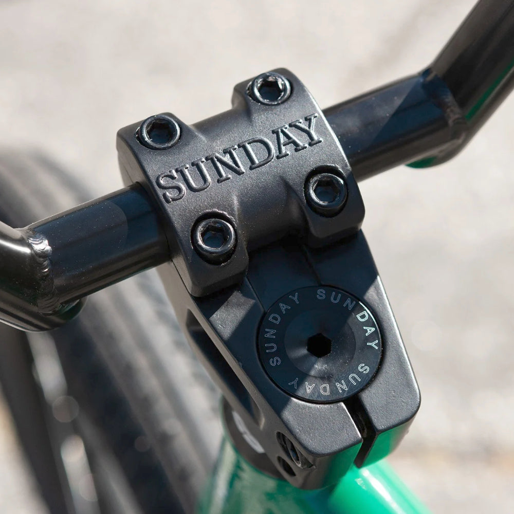 Sunday Forecaster Alex Siemon Sig. Gloss Hunter Green BMX Complete Freeze top load stem