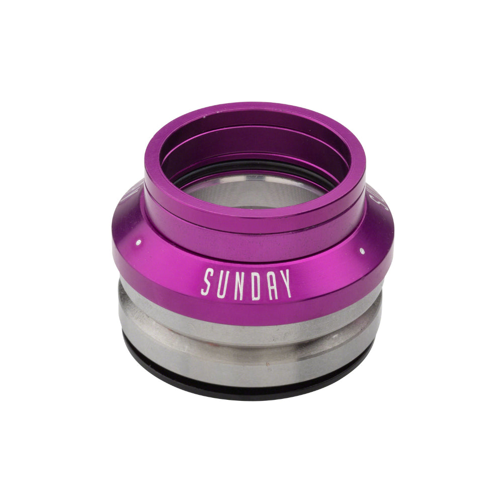 Sunday Integrated Anodized Purple - Headset Top Angle