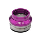 Sunday Integrated Anodized Purple - Headset Top Angle