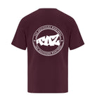 TAZ Youth Rounded logo T-shirt Maroon Back