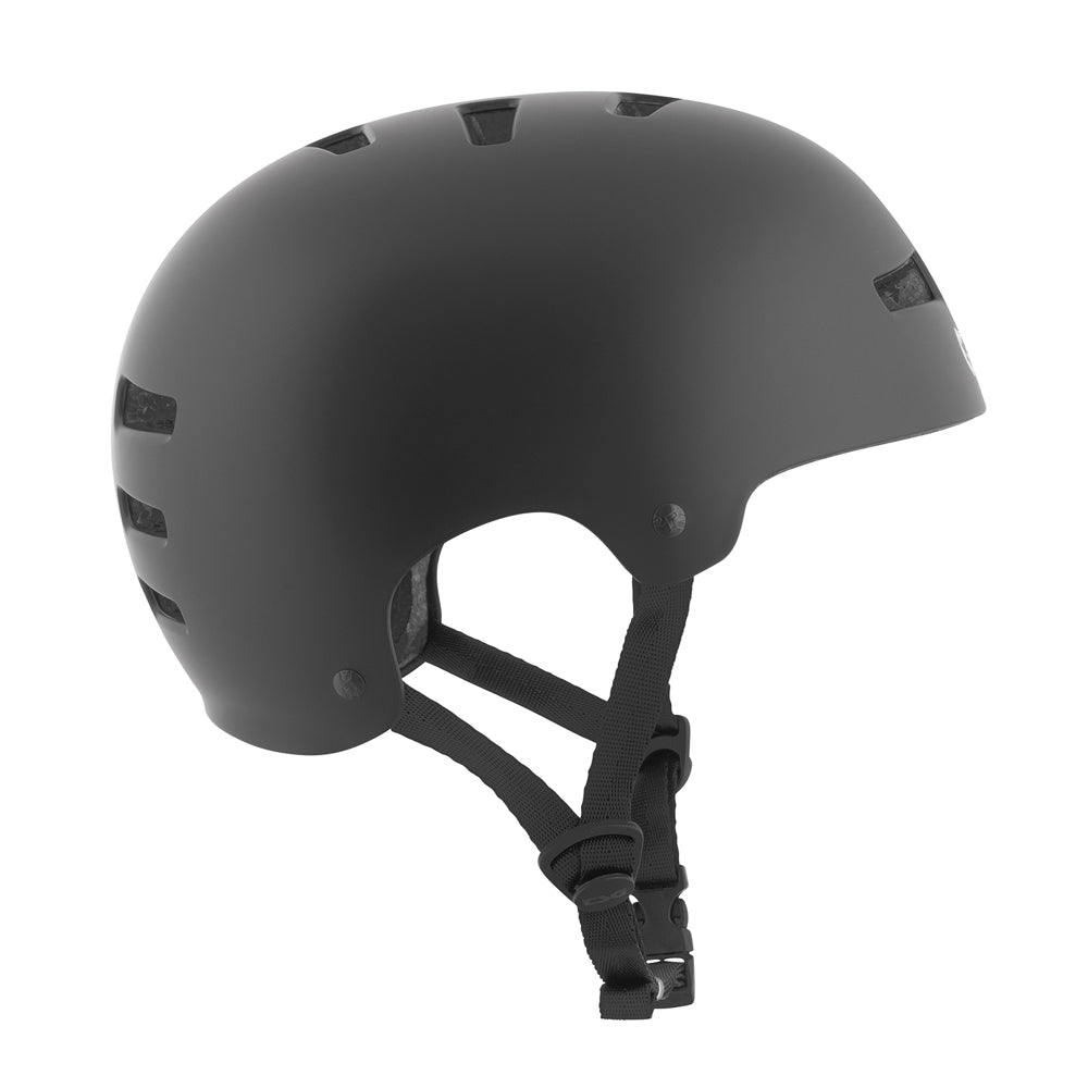 TSG Evolution Solid Color Satin Black (CERTIFIED) - Helmet Right Side
