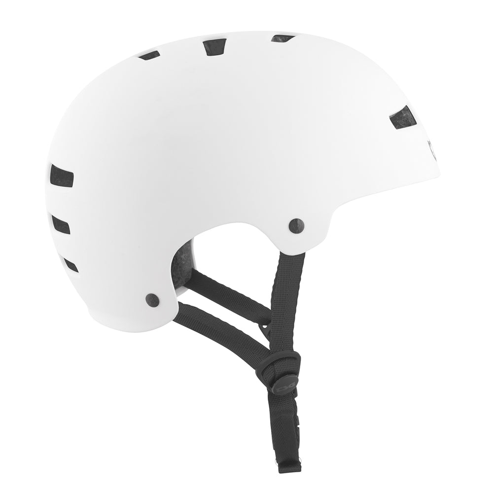 TSG Evolution Solid Color Satin White (CERTIFIED) - Helmet Right Side