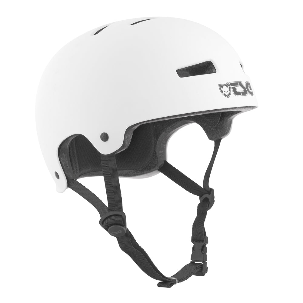 TSG Evolution Solid Color Satin White (CERTIFIED) - Helmet