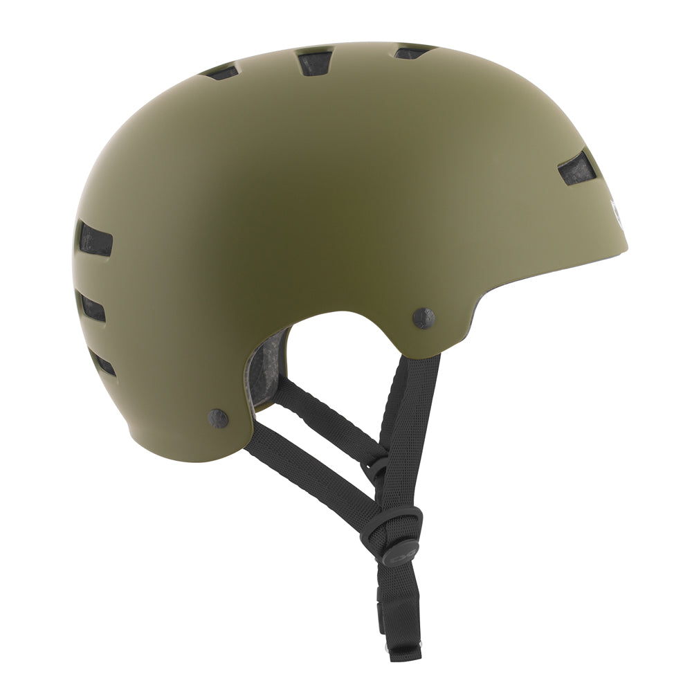 TSG Evolution Solid Color Satin Olive (CERTIFIED) - Helmet Right Side