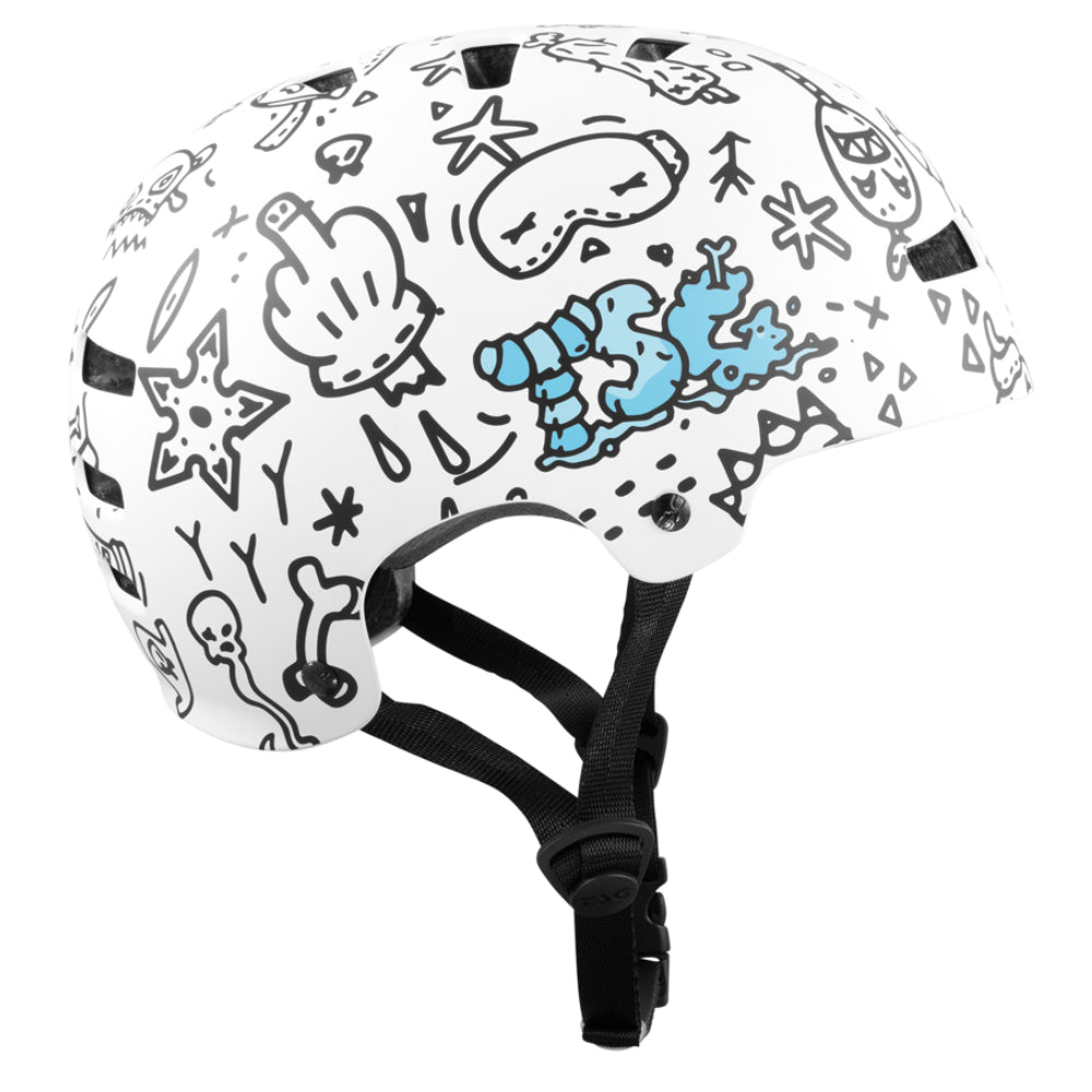 TSG Evolution Graphic Design Doodle (CERTIFIED) - Helmet Right Logo