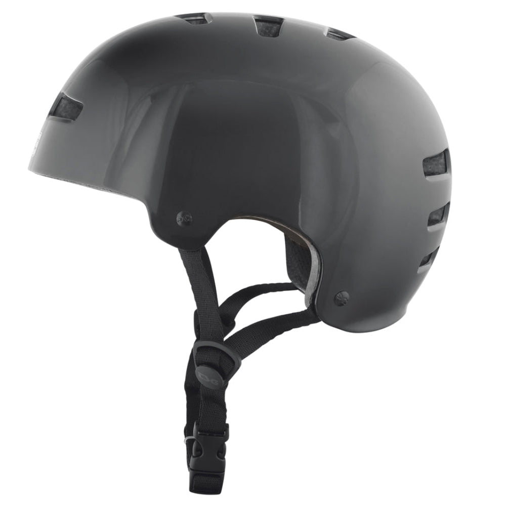 TSG Evolution Injected Color Black (CERTIFIED) - Helmet Left