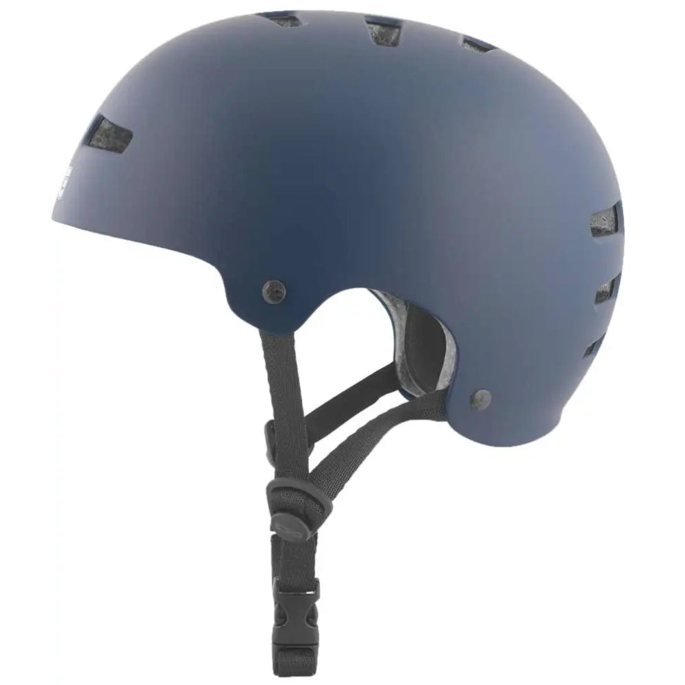 TSG Evolution Solid Color Satin Blue (CERTIFIED) - Helmet Left