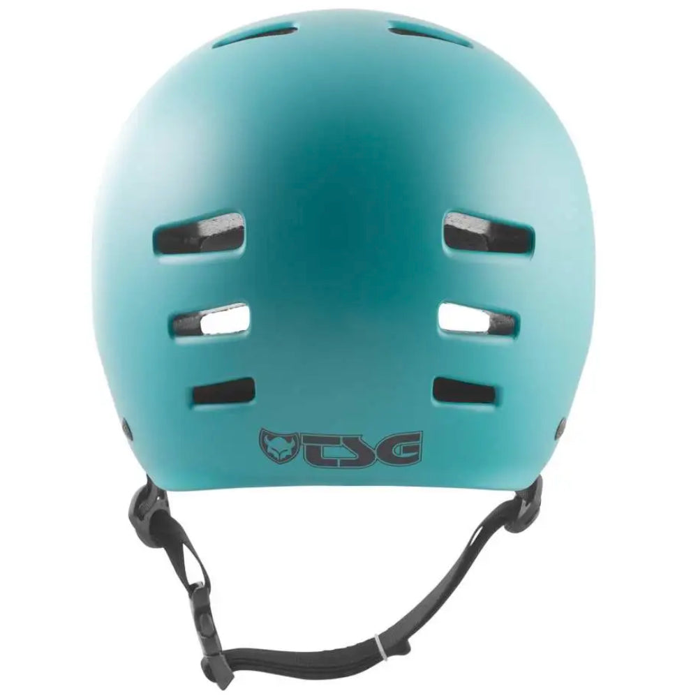 TSG Evolution Solid Color Satin Cauma Green (CERTIFIED) - Helmet Back