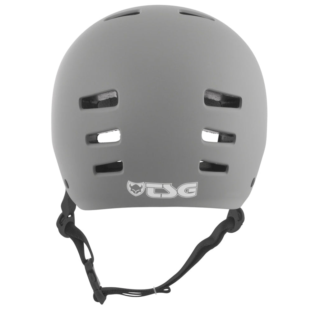 TSG Evolution Solid Color Satin Coal Certified Helmet Back