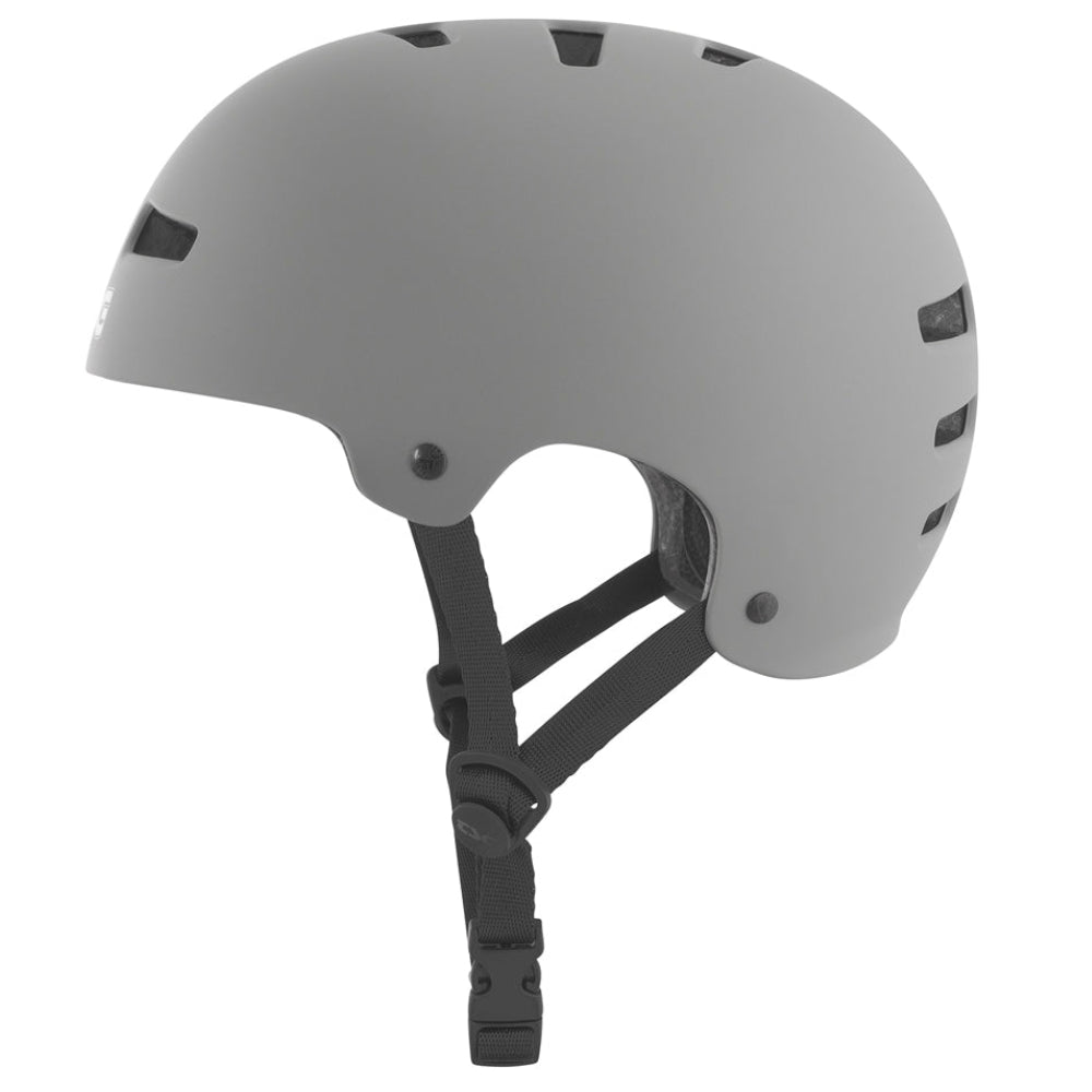 TSG Evolution Solid Color Satin Coal Certified Helmet Left Side