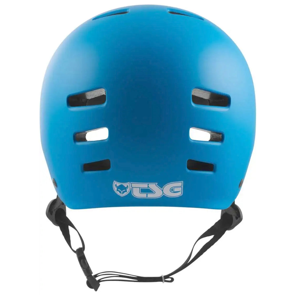 TSG Evolution Solid Color Satin Dark Cyan (CERTIFIED) - Helmet Back Logo