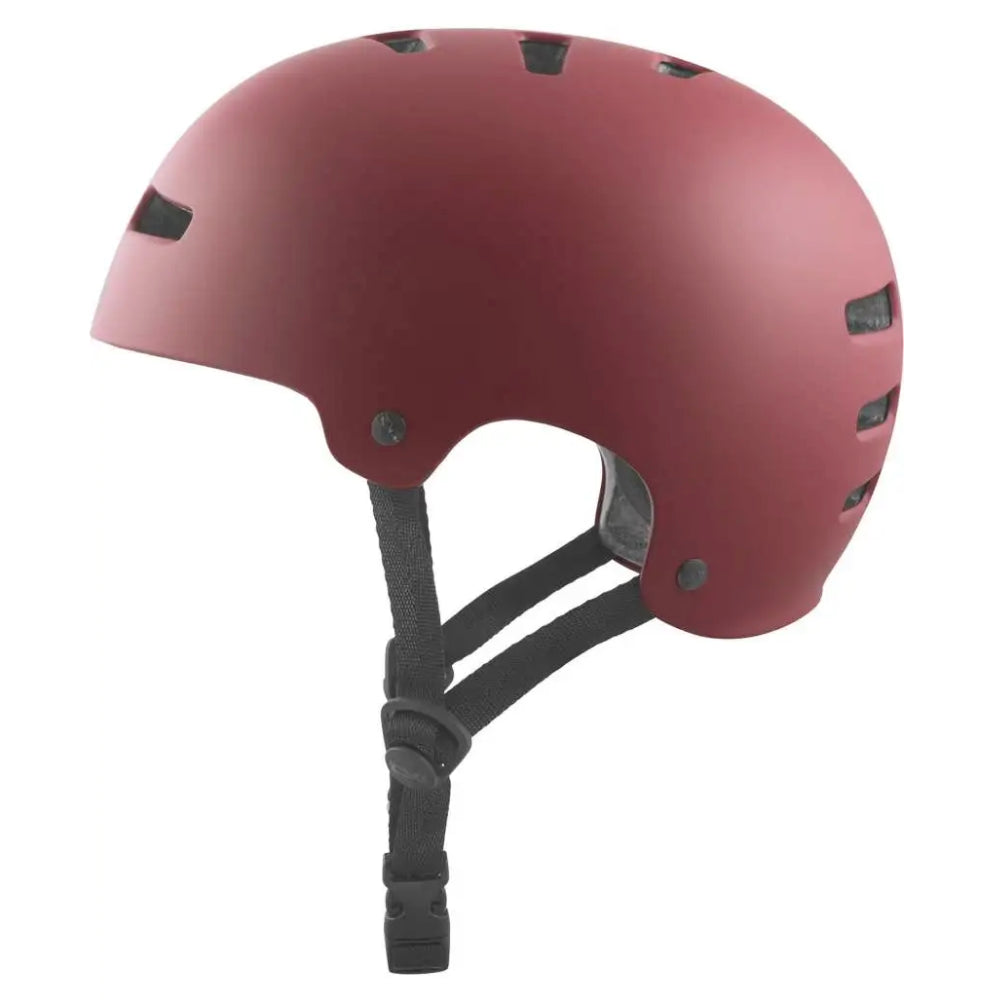 TSG Evolution Solid Color Satin Oxblood (CERTIFIED) - Helmet Left