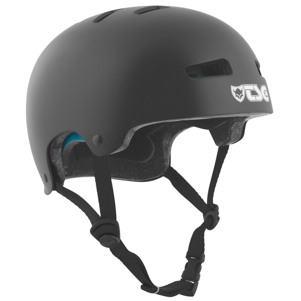 TSG Evolution Youth Solid Color Satin Black Certified Helmet