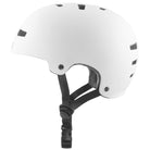 TSG Evolution Youth Solid Color Satin White Certified Helmet Left