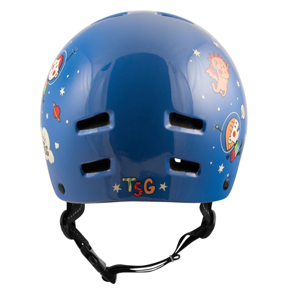 TSG Nipper Mini Graphic Space Craze (CERTIFIED) - Youth Helmet Back