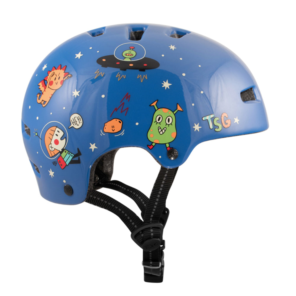 TSG Nipper Mini Graphic Space Craze (CERTIFIED) - Youth Helmet Right