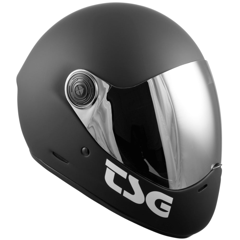 TSG Pass Pro Solid Color Matt Black + Bonus Visor FullFace Helmet