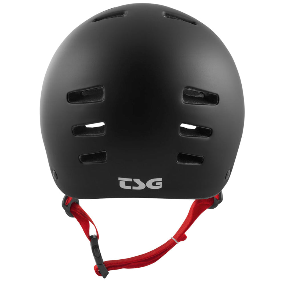 TSG SuperLight Solid Color Satin Black (CERTIFIED) - Helmet Back Logo