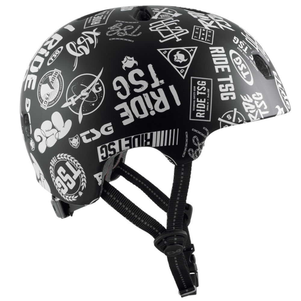 TSG The Meta Graphic Design "Sticky" (CERTIFIED) - Helmet Side CLose Up