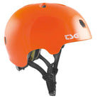 TSG The Meta Solid Color Gloss Orange (CERTIFIED) - Helmet Right Logo