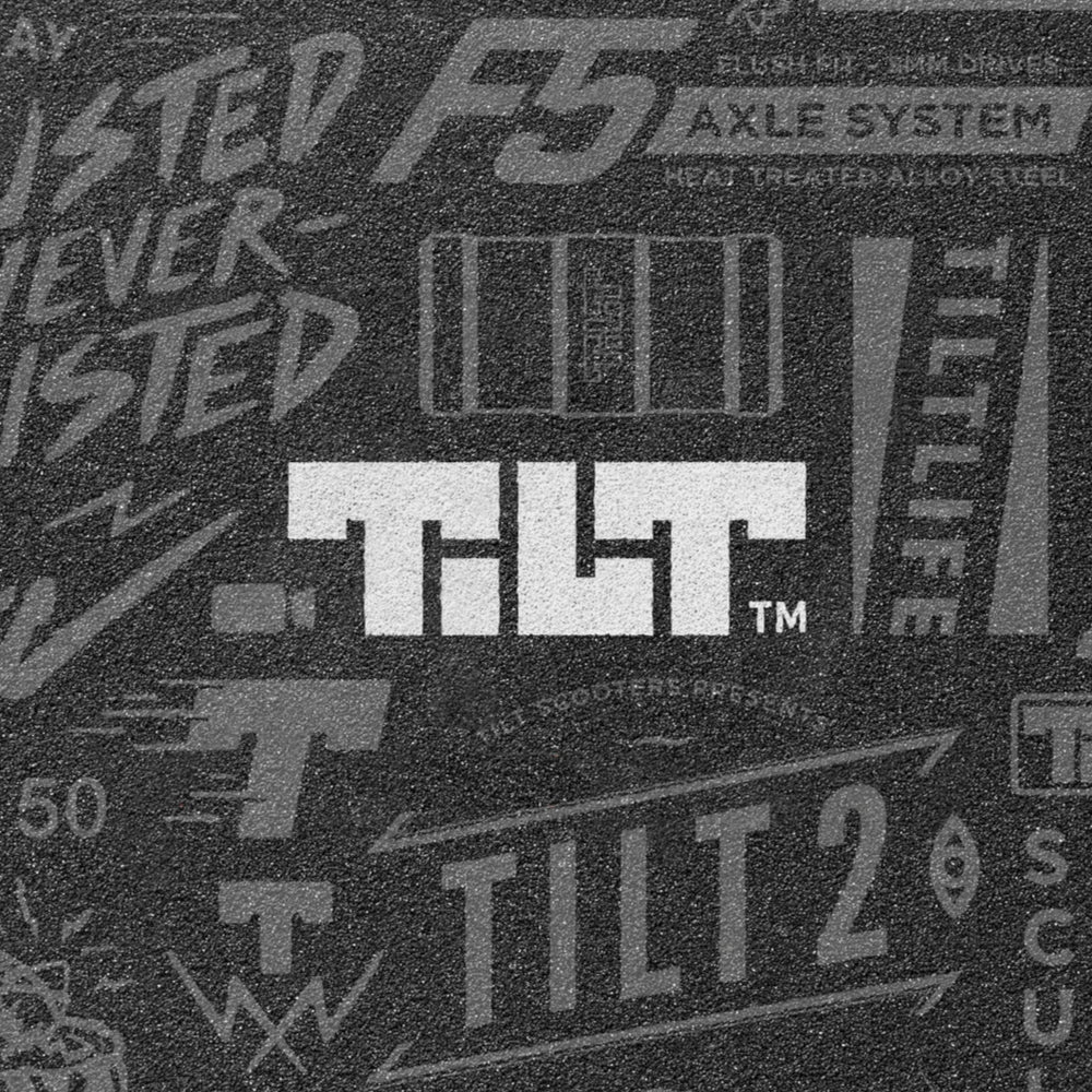 Tilt Compilation Freestyle Scooter Griptape Close Up Logo