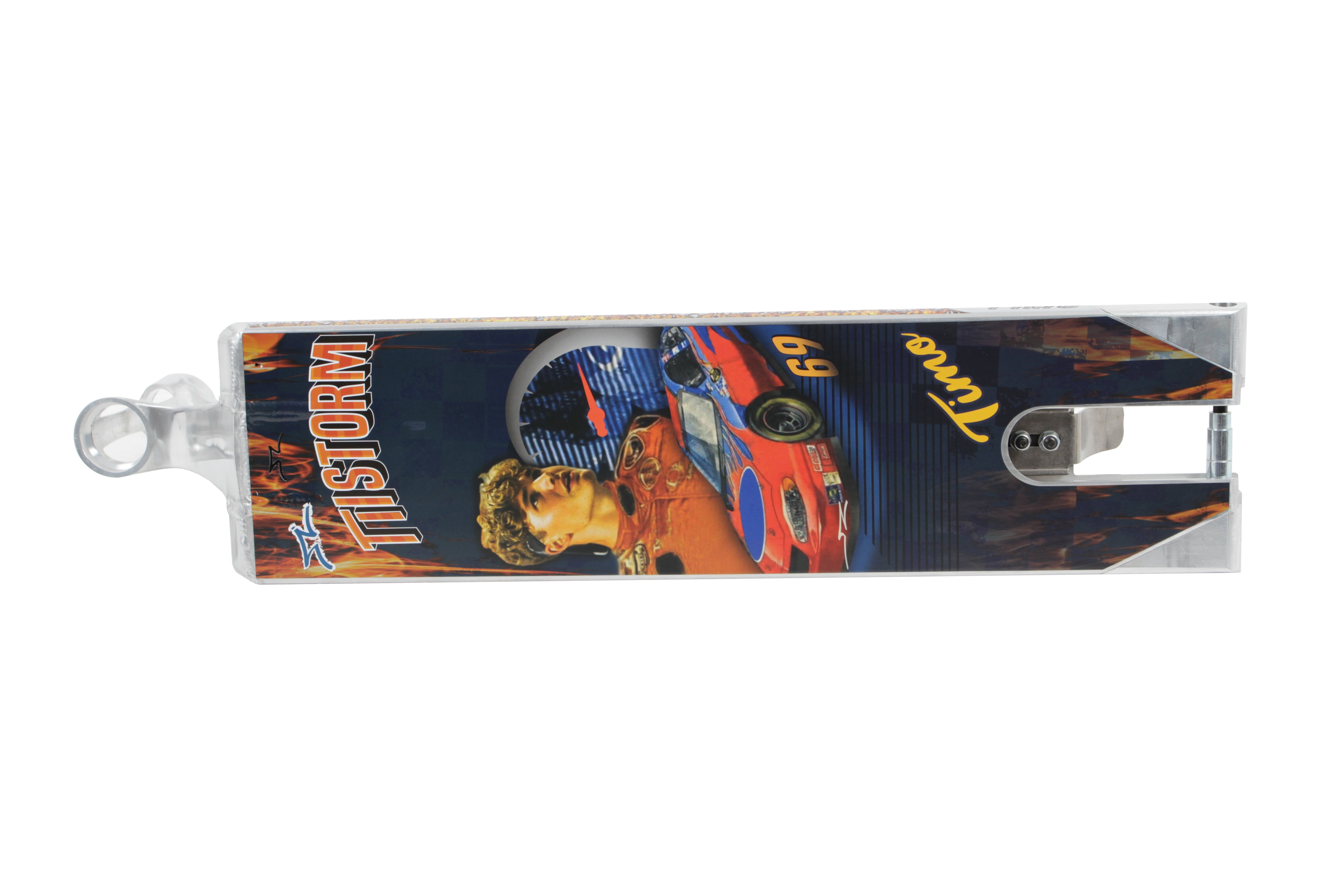 AO Scooters Timo Sturmlin Signature 5.8in - Scooter Deck Silver Bottom Deck Design