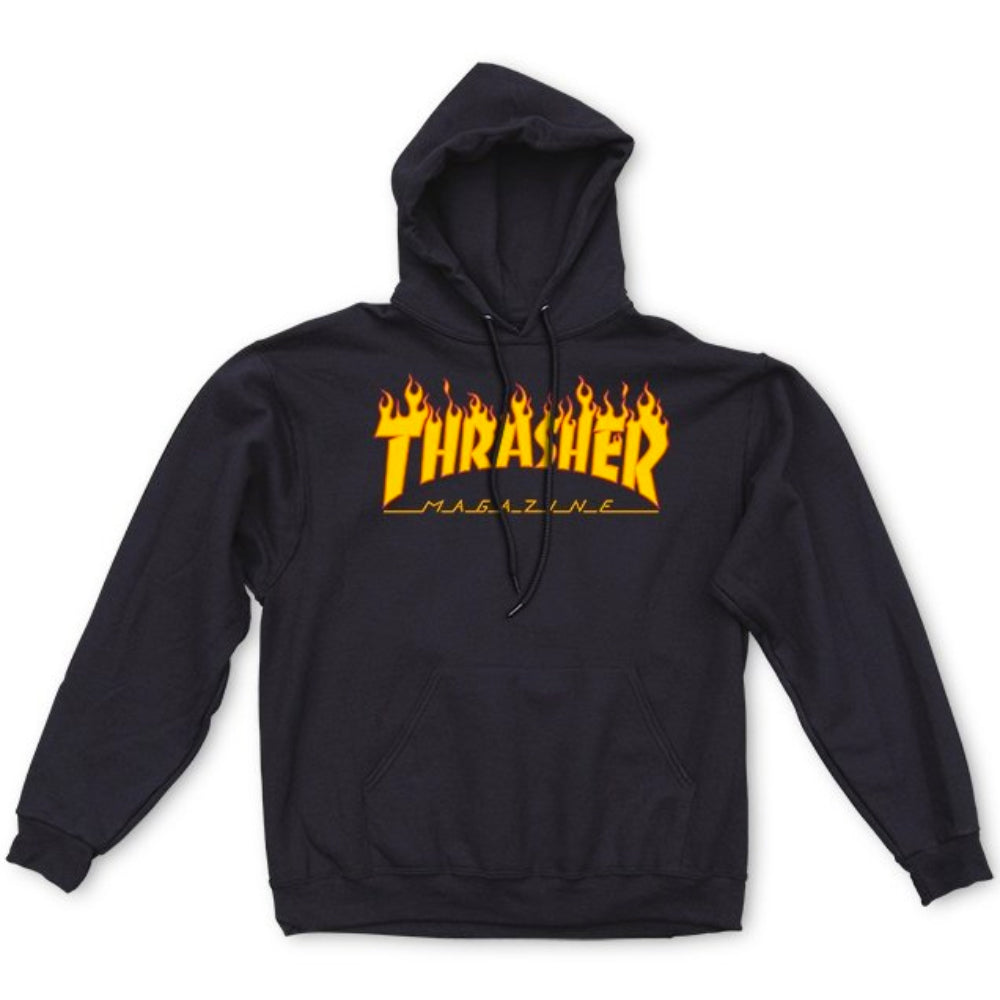 Thrasher Flame Logo Hoodie Black - Shirt