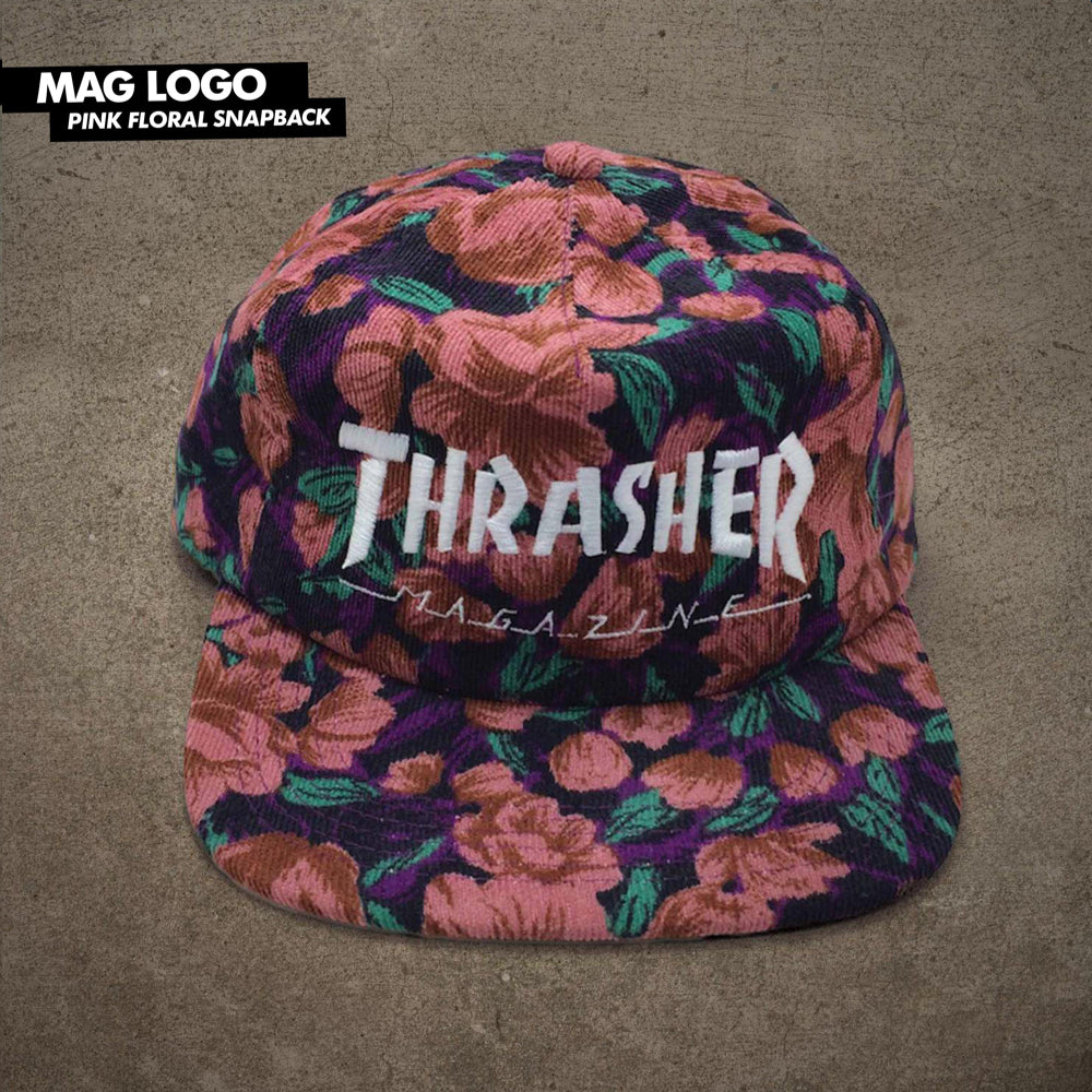 Thrasher Mag Logo Pink Floral Snapback