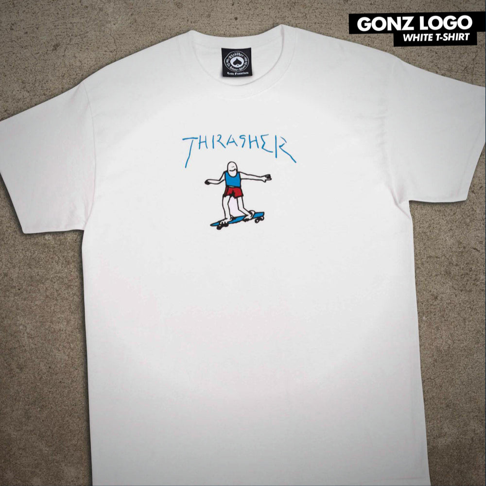 Thrasher Gonz Logo White T-Shirt