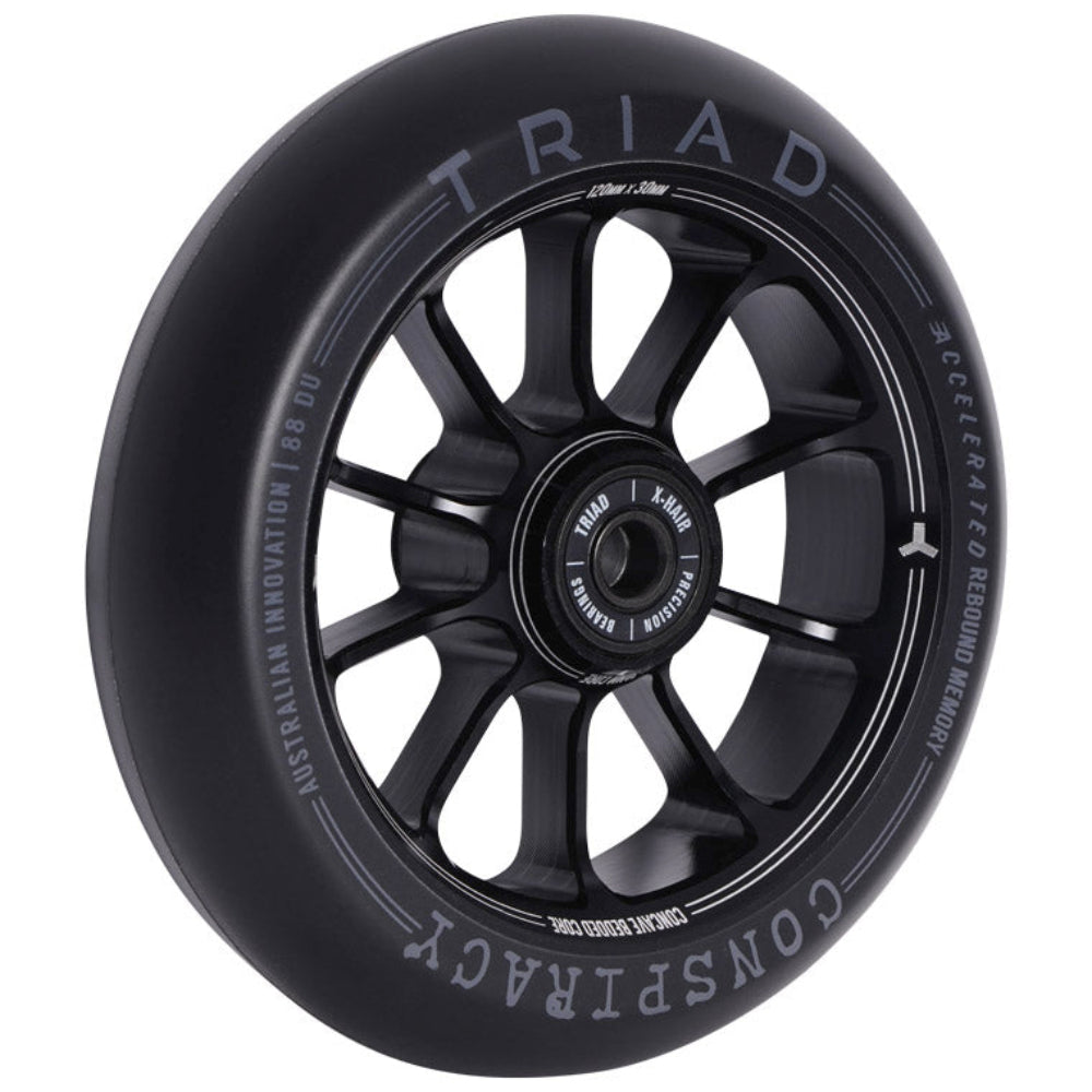 Triad Conspiracy 120x30mm Freestyle Scooter Wheels Black Angle