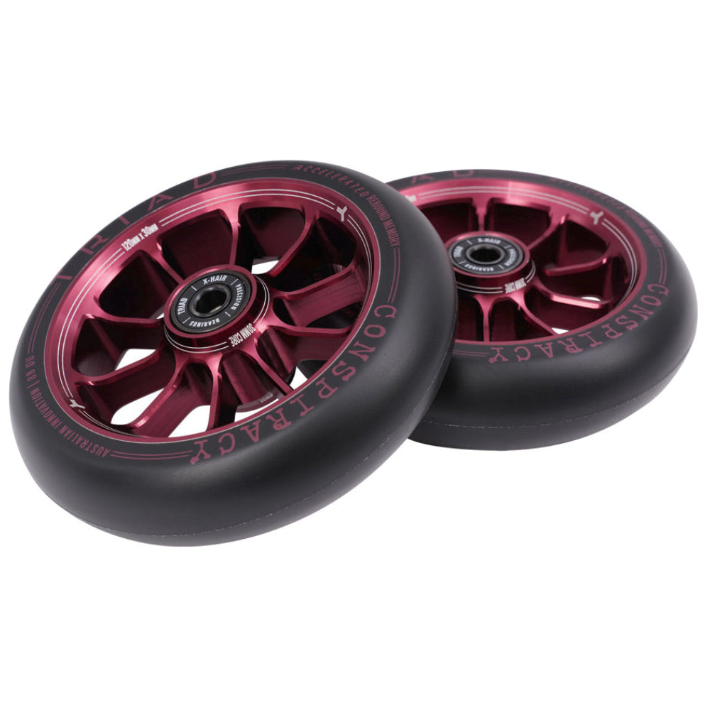 Triad Conspiracy 120x30mm Freestyle Scooter Wheels Red Pair