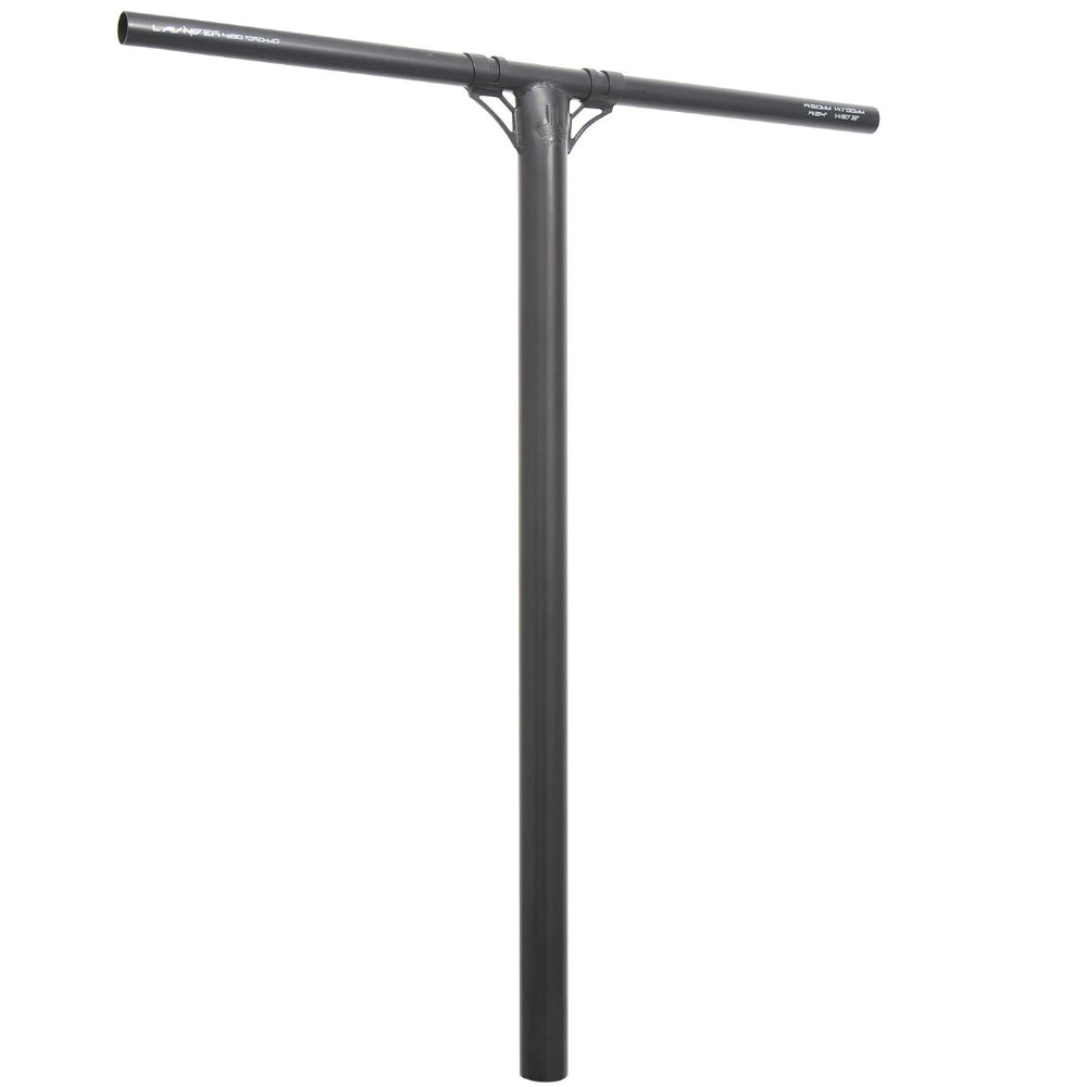 Triad Launder Oversized Butted Freestyle Scooter T-Bars with Gussets Black Angle