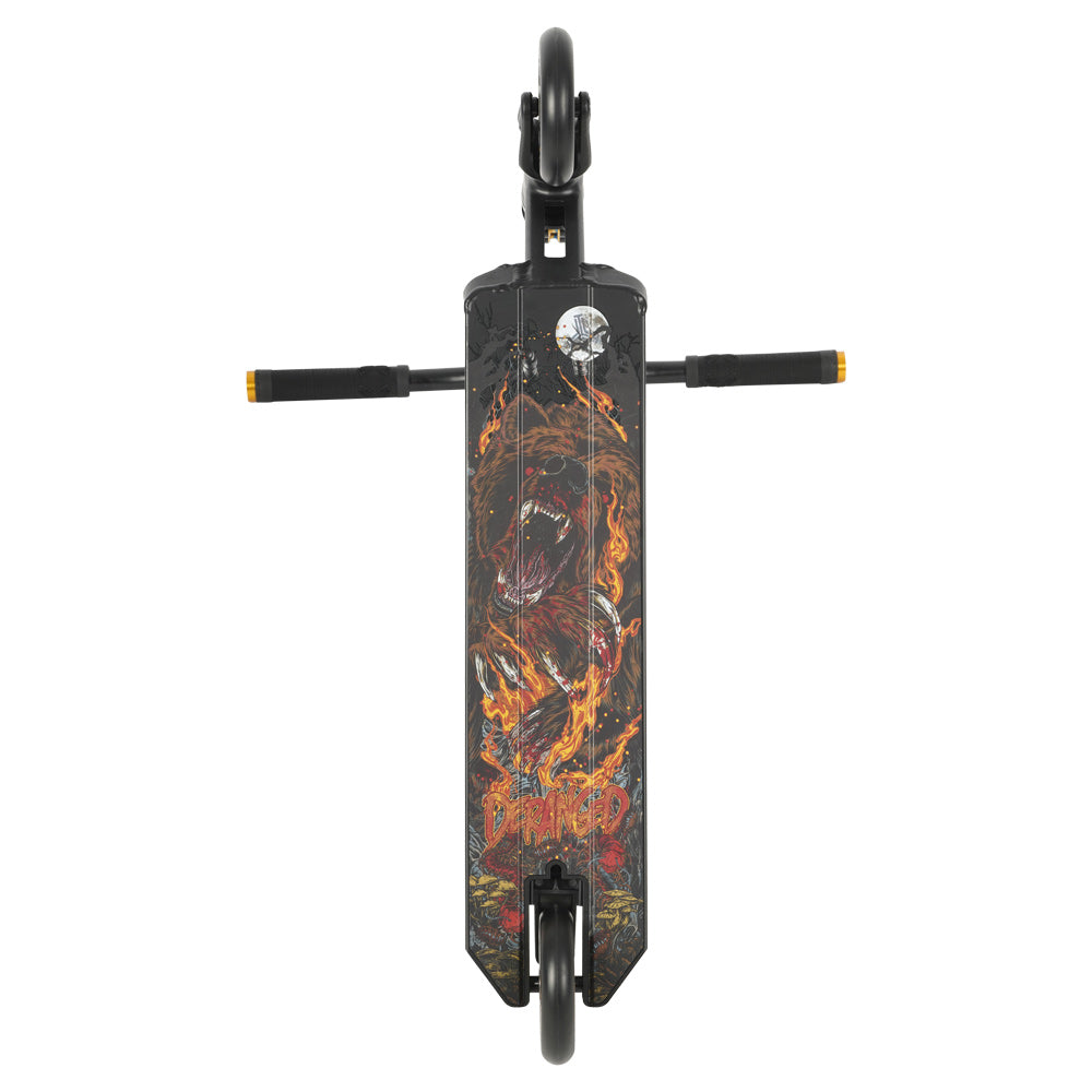 Triad C127 Deranged Black / Orange Complete Scooter Bottom Design