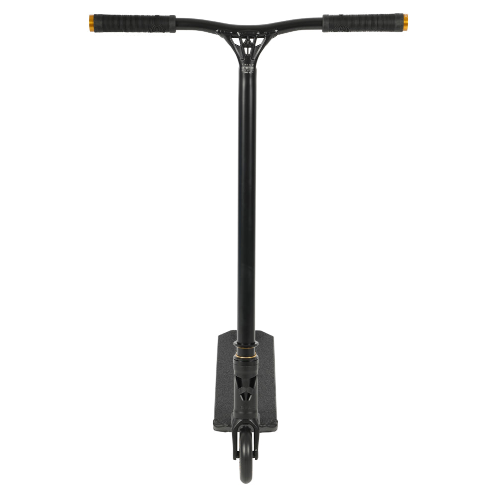 Triad C127 Deranged Black / Orange Complete Scooter Front View