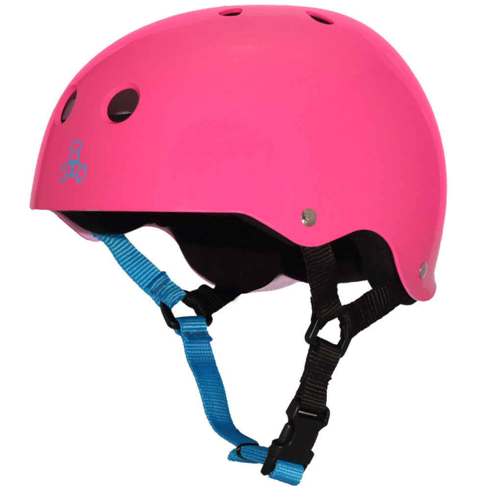 Triple 8 Sweatsaver Neon Fuchsia Glossy - Helmet