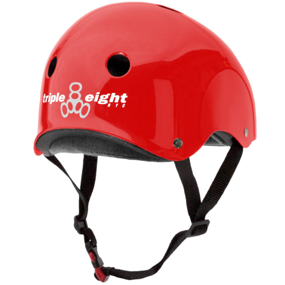Triple 8 The CERTIFIED Sweatsaver Red Glossy - Helmet Back