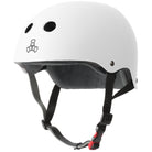 Triple 8 The CERTIFIED Sweatsaver White Rubber - Helmet Front View