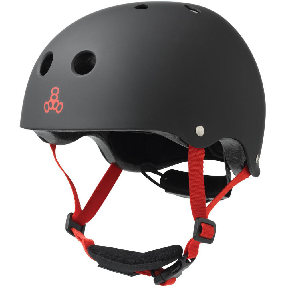 Triple 8 Youth Lil 8 Black Rubber (CERTIFIED) - Helmet