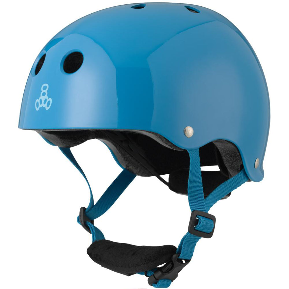 Triple 8 Youth Lil 8 Blue Gloss (CERTIFIED) - Helmet