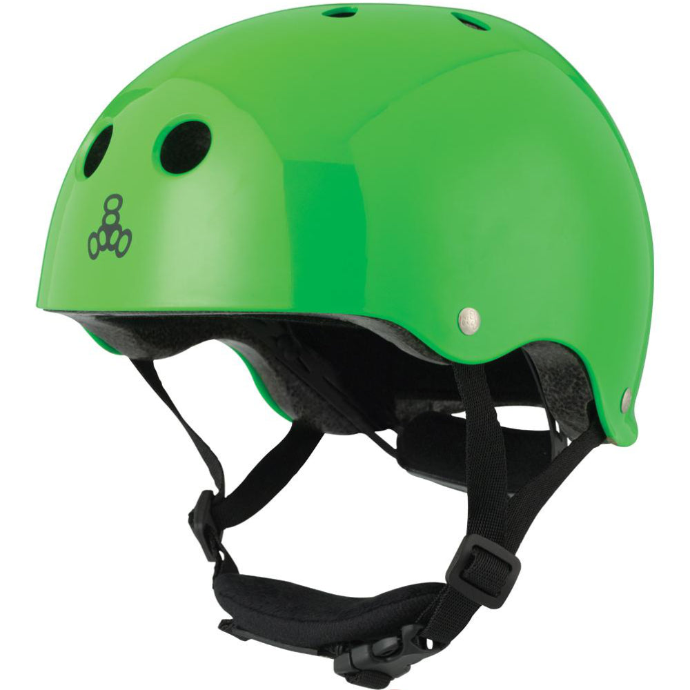 Triple 8 Youth Lil 8 Green Gloss (CERTIFIED) - Helmet
