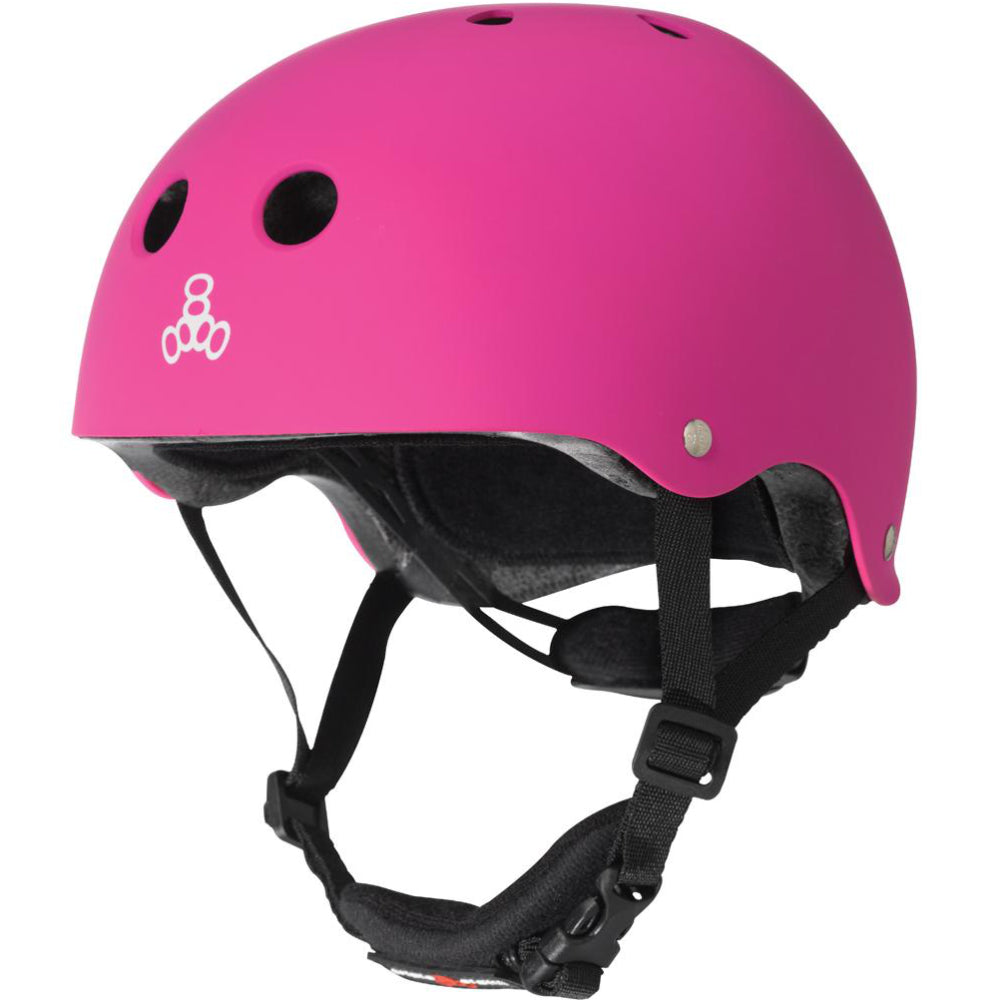 Triple 8 Youth Lil 8 Pink Rubber (CERTIFIED) - Helmet