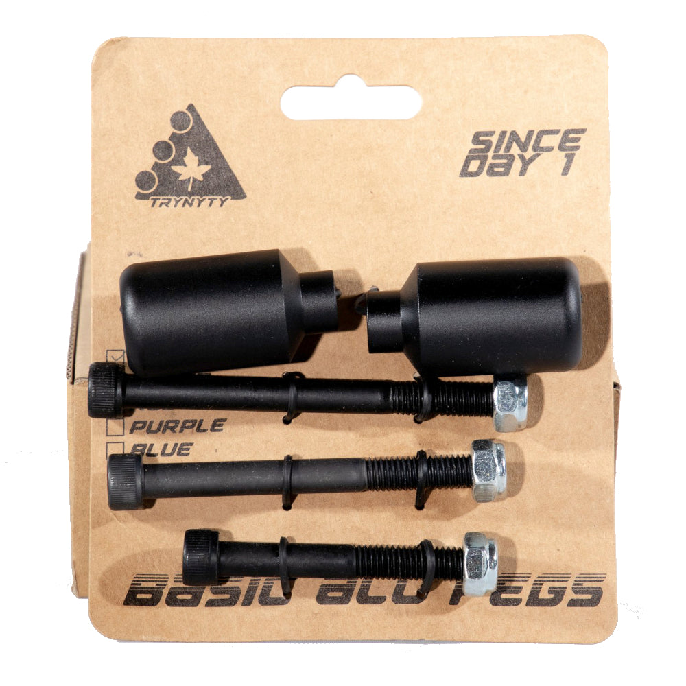 Trynyty Basic ALU Freestyle Scooter Pegs Black